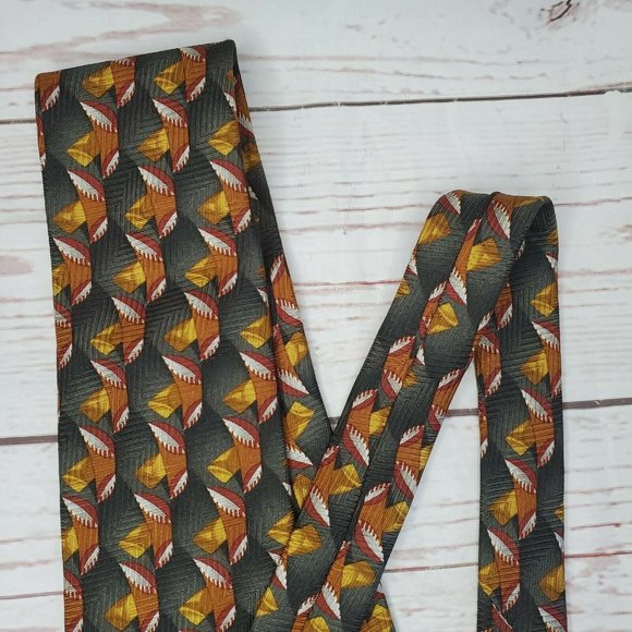 Rare Ermenegildo Zegna %100 Seta Silk Italian Tie - Picture 11 of 12